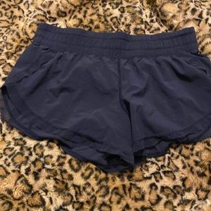 Navy lulu shorts
